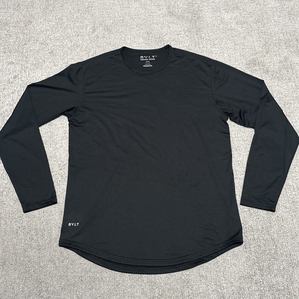 BYLT Men’s Premium Basics Drop-Cut Long Sleeve Shirt Size Large
